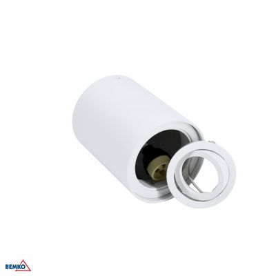Oprawa nasufitowa punktowa ORTAL regulowana fi96 GU10 max. 1x50W biała C23-DLO-AR-GU10-150-WH BEMKO BEMKO (C23-DLO-AR-GU10-150-WH)